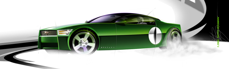 Illustration for article titled Here's the fifth-generation Mustang that never was
